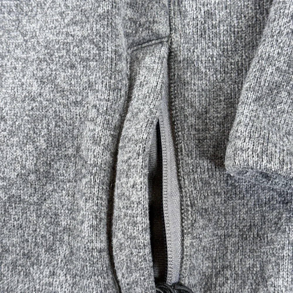 Cabelas Sweater Fleece Pullover Crew Neck Mens L Gray Raglan Sleeve Pockets
